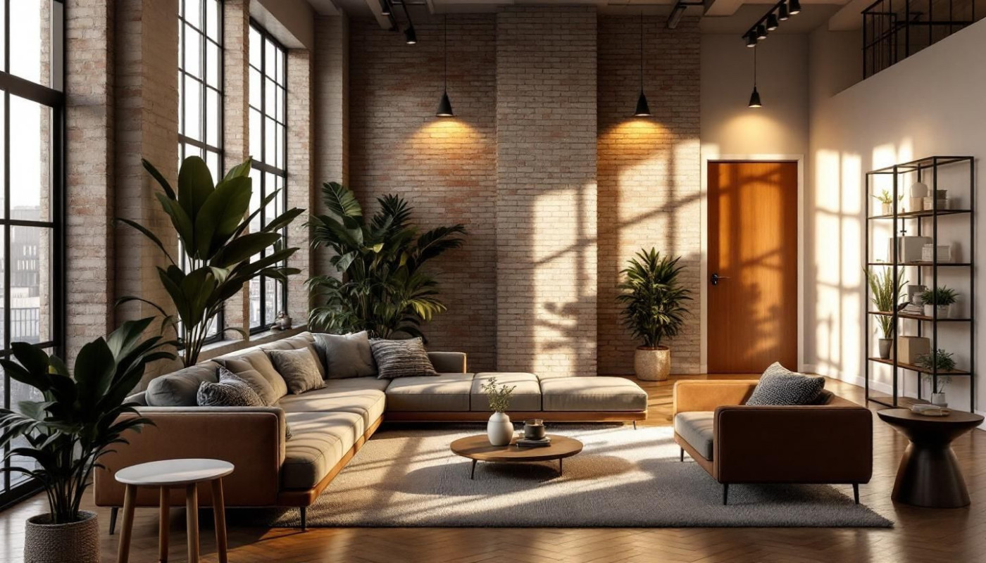 Maximiser l'espace dans un intérieur au style industriel